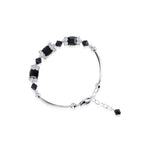 .925 Sterling Silver 6.5 inch Handmade Bracelet with Austrian Crystals
