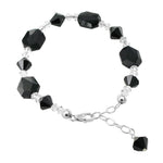 Sterling Silver 925 Adjustable Bracelet with Bicone Austrian Crystals Sparkling, Durable, and Elegant Design for Women’s Fashion or Gifting