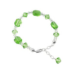 Sterling Silver 925 Adjustable Bracelet with Bicone Austrian Crystals Sparkling, Durable, and Elegant Design for Women’s Fashion or Gifting