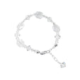 Sterling Silver 925 Adjustable Bracelet with Bicone Austrian Crystals Sparkling, Durable, and Elegant Design for Women’s Fashion or Gifting