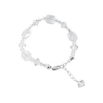 Sterling Silver 925 Adjustable Bracelet with Bicone Austrian Crystals Sparkling, Durable, and Elegant Design for Women’s Fashion or Gifting