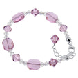 Sterling Silver 925 Adjustable Bracelet with Bicone Austrian Crystals Sparkling, Durable, and Elegant Design for Women’s Fashion or Gifting