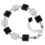 .925 Sterling Silver Adjustable Bracelet with Multi Austrian Crystals Sparkling, Durable & Elegant Women’s Jewelry for Everyday Wear