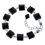 .925 Sterling Silver Adjustable Bracelet with Multi Austrian Crystals Sparkling, Durable & Elegant Women’s Jewelry for Everyday Wear
