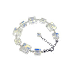 .925 Sterling Silver Adjustable Bracelet with Multi Austrian Crystals Sparkling, Durable & Elegant Women’s Jewelry for Everyday Wear