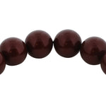 Red Austrian Faux Pearl & 925 Sterling Silver 8 inch Long Bracelet