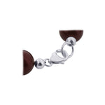 Red Austrian Faux Pearl & 925 Sterling Silver 8 inch Long Bracelet