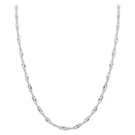 Italian 925 Sterling Silver Winding 3mm Singapore Chain Necklace