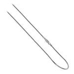 Italian 925 Sterling Silver Solid 1mm Magic Snake Chain Necklace