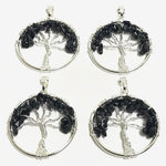 Handmade Tree of Life Wire Wrapped Black Tourmaline Pendant