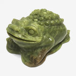 Hand Carved Nephrite Jade Frog Animal Figurine