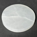 Natural Selenite Circle Charging Plate