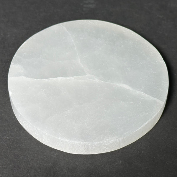 Circular Selenite Charging Plate Crystal Gemstone Wholesale - Gem Avenue