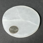 Natural Selenite Circle Charging Plate